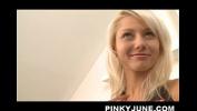 Video porn hot Teen sensation Pinky June pleasing her fans in racer costume online