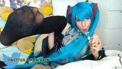 Free download video sex hot Lana Rain cosplaying as Miku glass dildo cumshow