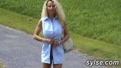 Download video sex 2020 MILF with Dildo in parc before flashing threesome with strapon outdoor Mp4