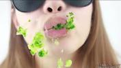 Video porn 2020 Eating Fetish Women make sounds while eating cucumber fastest