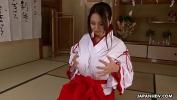 Free download video sex hot Brunette Asian in a red and white kimono rubs her cunt online high quality