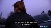 Video porn Public Agent Innocent looking ginger girl fucked over a car bonnet high quality