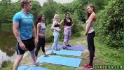 Video sex Clothed yoga brits jerk