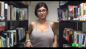 Video porn new Mia Khalifa alone in the library