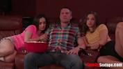 Watch video sex Teens attack unsuspecting father figure while watching a movie