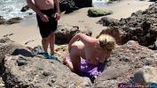 Download video sex new Voluptuous blonde sunbathing nude on the beach fucks passer by Erin Electra Mp4