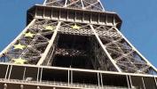 Watch video sex Eiffel Tower crazy public sex threesome group orgy with a cute girl and 2 hung guys shoving their dicks in her mouth for a blowjob comma and sticking their big dicks in her tight young wet pussy in the middle of a day in front of everybody