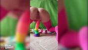 Free download video sex Woman Jumping on Rainbow Dildo and Playing with Butt Plug fastest