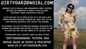 Video sex Dirtygardengirl fucking sea horse dildo in pussy on the field amp prolapse online