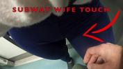 Watch video sex new My Wife Let Older Unknown Man to Touch her Pussy Lips Over her Spandex Leggings in Subway fastest