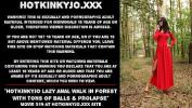 Video porn new Hotkinkyjo lazy anal walk in forest with tons of balls amp prolapse online high quality