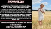 Video porn 2020 Sindy Rose fucking her ass with red anal terrorist on the wheat field of free