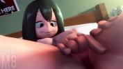 Video porn new My Hero Academia Tsuyu Asui fingers herself HD online