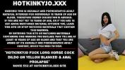 Video sex Hotkinkyjo fuck long cock dildo on yellow blanked amp anal prolapse in TubeXxvideo.Com